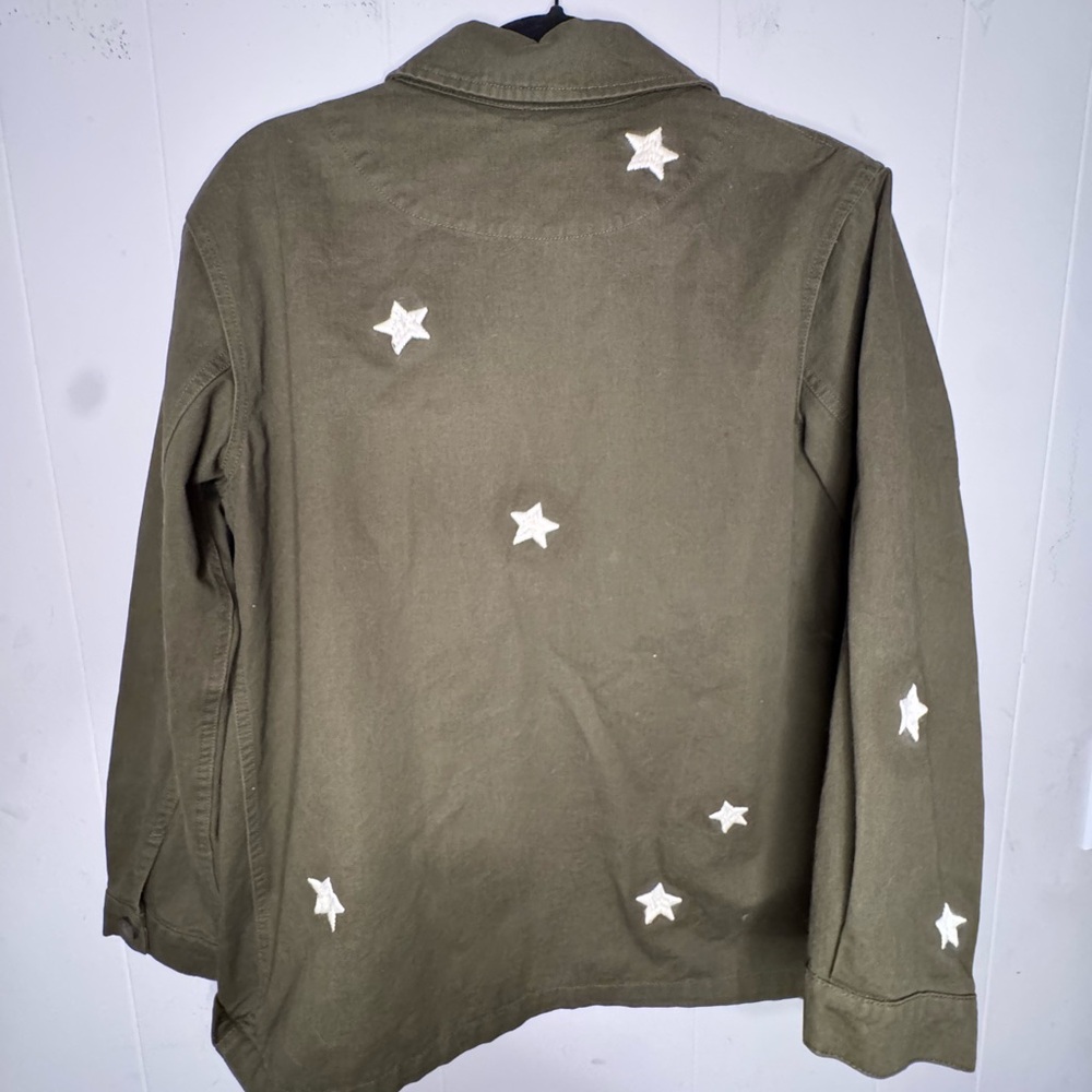 Olive Star Utility Jacket - Picture 3 of 6